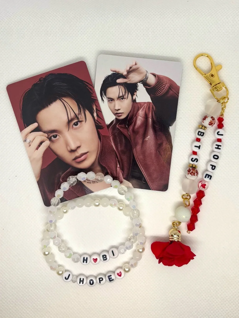 (5pcs) BTS JHOPE BIAS BUNDLE Photocard Keychain Bracelet ARIRANG 2026